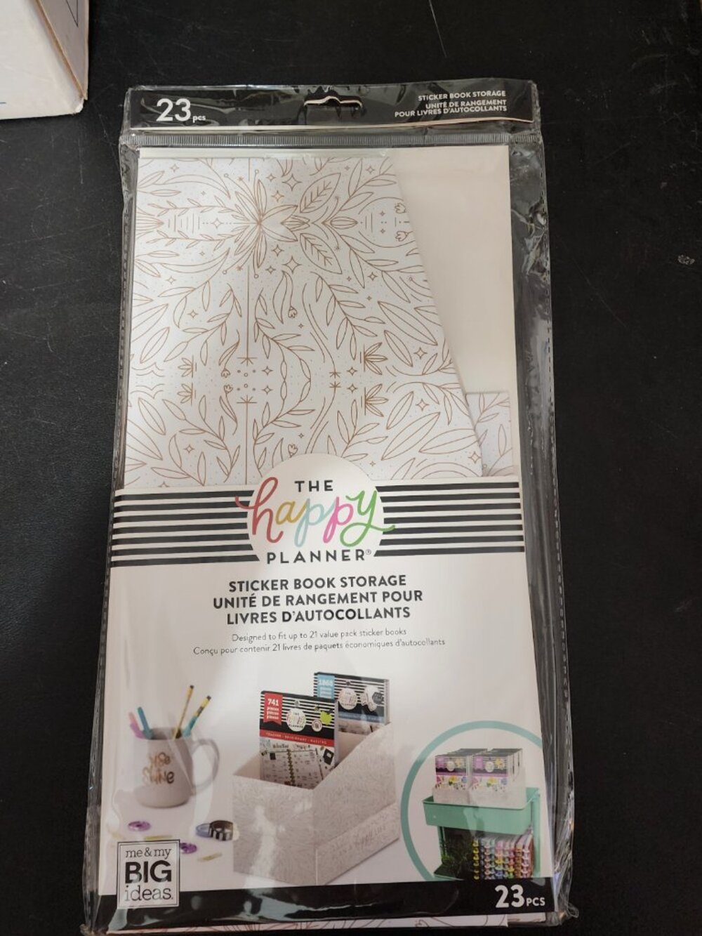 The Happy Planner Neutral Florals Sticker Storage box - Picture 4 of 6